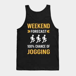 Weekend Forecast Jogging Jog Jogger Tank Top